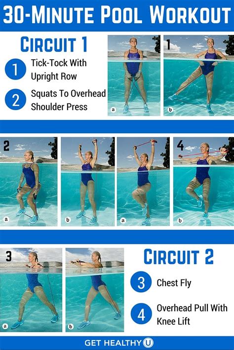 30-Minute Pool Workout To Blast Fat | Fitness | Pool workout, Workout ...