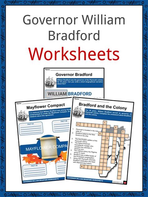 Governor William Bradford Facts, Worksheets & Biography For Kids