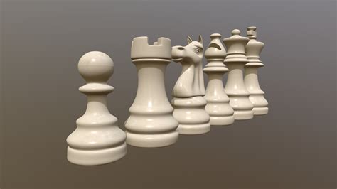 High Poly Chess Set - Download Free 3D model by keeganwalden [1496472 ...