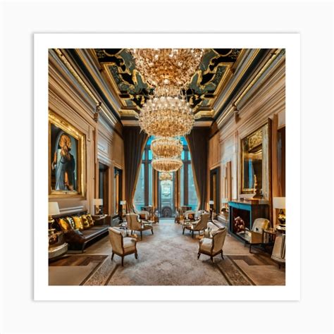 London Hotel Lobby Art Print by GBGA Creations - Fy