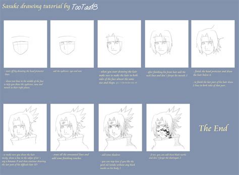 Sasuke drawing tutorial by tootaa18 on DeviantArt