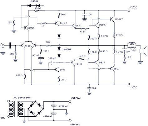 A1695 C4468 Amplifier Circuit Diagram