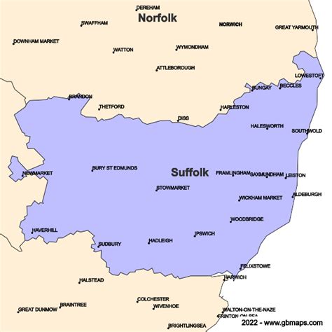 Suffolk County Boundaries Map