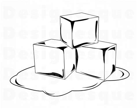 Ice Cube Melting Drawing | Free download on ClipArtMag