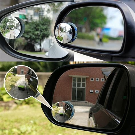 Peroptimist 2Pcs Blind Spot Mirror, 2" Round HD Glass Convex Car Blind ...