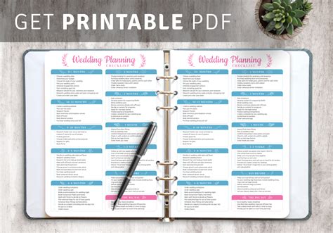 Download Printable Wedding Planning Checklist PDF