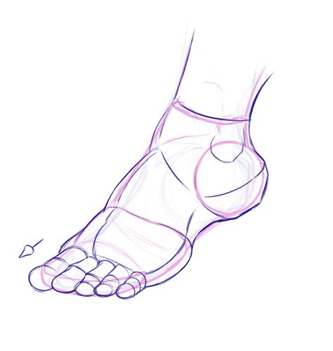 How to Draw a Foot From the Side - Adkins Fricaunt