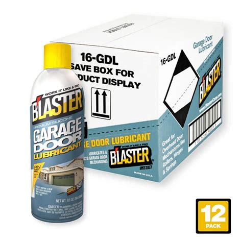 Blaster 9.3 oz. Premium Silicone Garage Door Lubricant Spray (Pack of ...