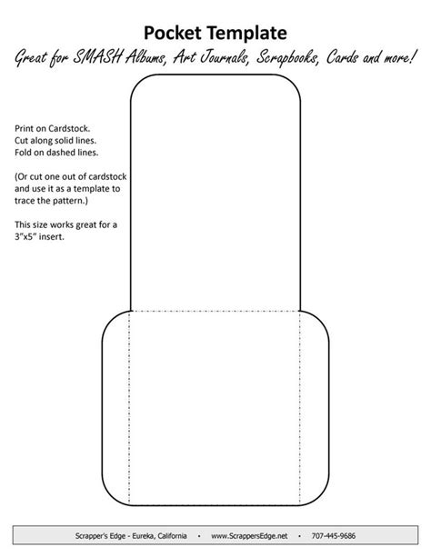 Pocket Template Printable