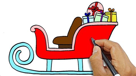 How to draw Santa sleigh | Drawing Tutorial For Beginners - YouTube