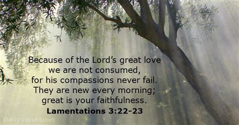 Verse of the Day - Lamentations 3:22-23 KJV - Highland Park Baptist ...