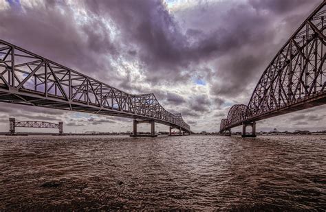 Long Allen Bridge Morgan City Photograph by Norma Brandsberg - Pixels