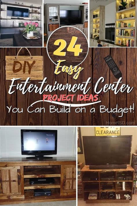 24 Easy DIY Entertainment Center Ideas You Can Build on a Budget