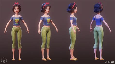 ArtStation - Snow White , Victor Herranz | Character model sheet ...