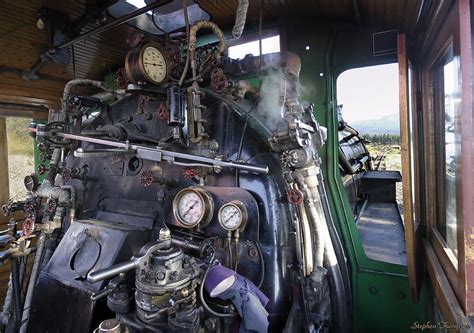 Steam Locomotive Cab Interior by Stephen Thompson