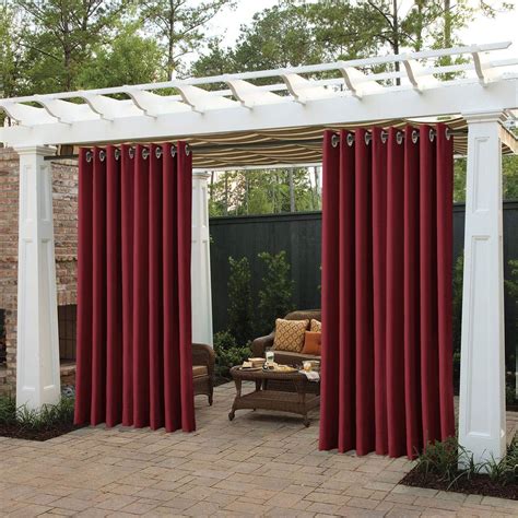 Amazon.com : cololeaf Outdoor Curtains for Patio Waterproof Grommet Top ...