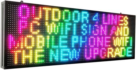 Programmable LED Signs Full Color Scrolling Moving Led Display High ...