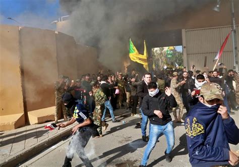 Iraq protesters break into U.S. Embassy compound in Baghdad ...