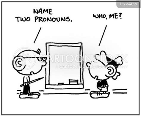 Pronouns Cartoons and Comics - funny pictures from CartoonStock