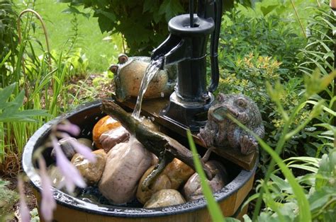 Water feature - add rocks | Garden pictures, Love garden, Water features