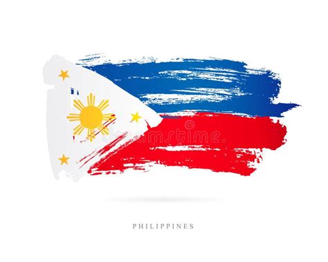 Flag of the Philippines. Abstract Concept Stock Vector - Illustration ...