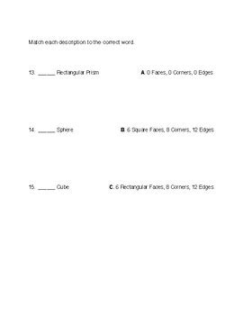 Geometry Review: Solid & Plane Shapes/Symmetry by Teaching Star Express