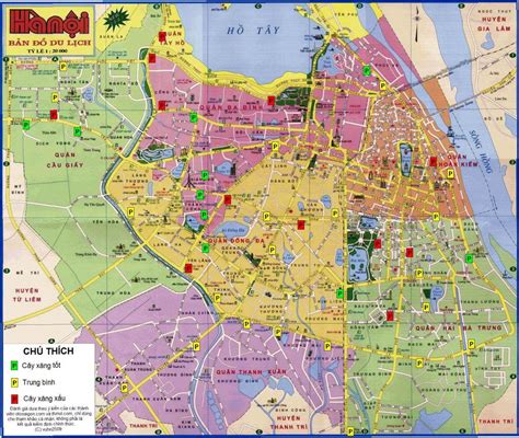 Map hanoi - Map of hanoi (Vietnam)