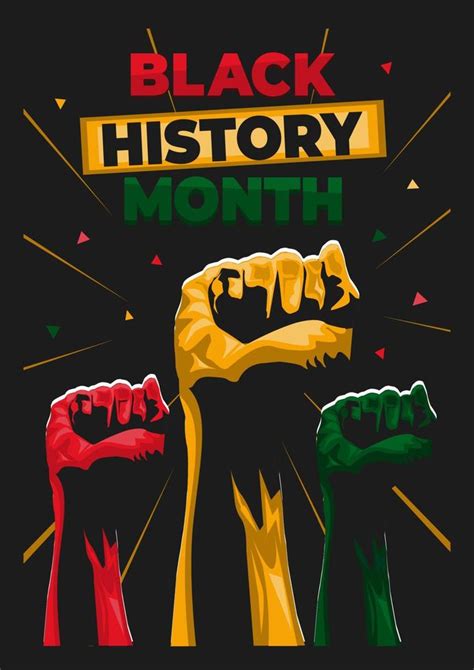 Black History Month Poster Template 4612748 Vector Art at Vecteezy