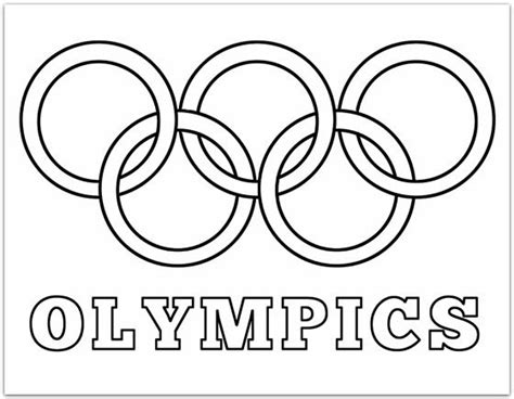 Olympic Flag Coloring Pages - Coloring Home