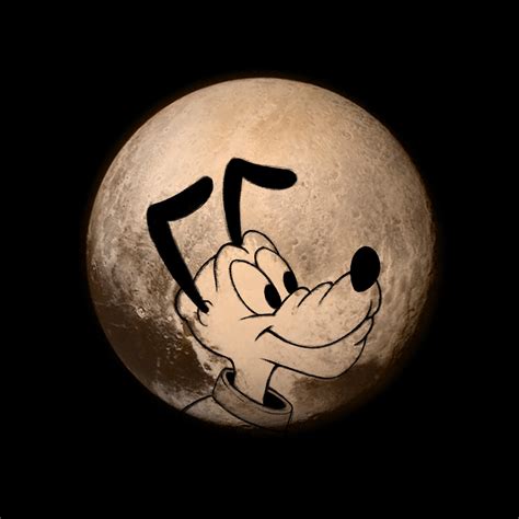 Disney — Pluto’s face in outer space!