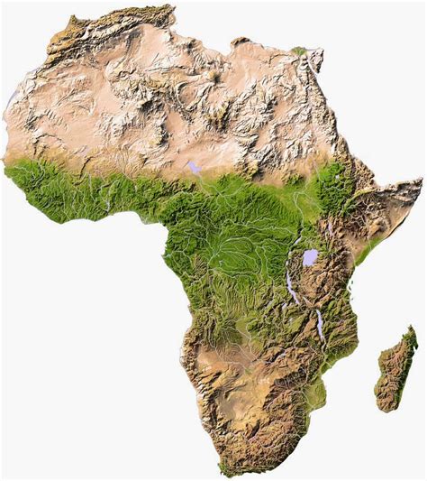 Africa Physical Map - Free Printable Maps