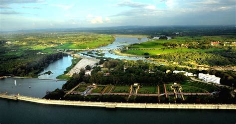 Krishna Raja Sagara reservoir and Brindavan Garden