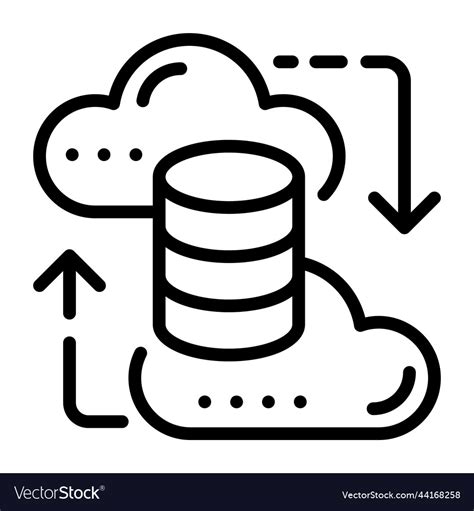 Cloud server Royalty Free Vector Image - VectorStock