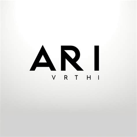 Premium AI Image | ARTI A Minimalistic Wordmark Logo in Black and White