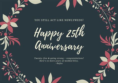 Free, printable, customizable anniversary card templates | Canva