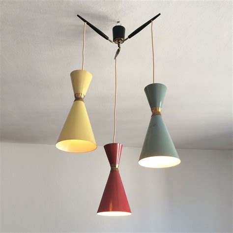 Mid-Century Diabolo Pendant Light, 1950s for sale at Pamono