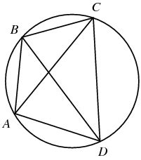 Ptolemy's Theorem -- from Wolfram MathWorld