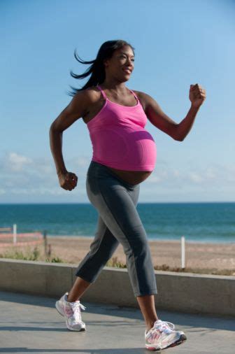 Pregnant Woman Exercising