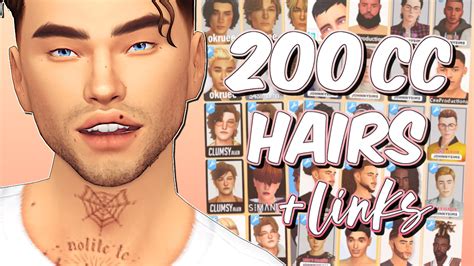 sims 4 male hair cc on Tumblr