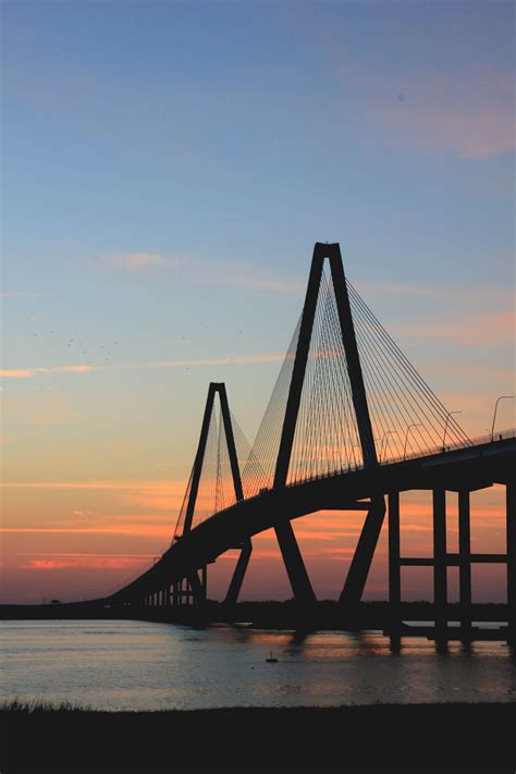 Sunset Bridge, Charleston | Photo, Amazing destinations, Bridge