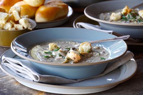 Wild Mushroom Soup - Weekend at the Cottage