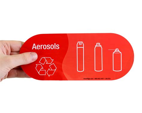 Aerosol Recycling Labels and Signs | RecycleReminders