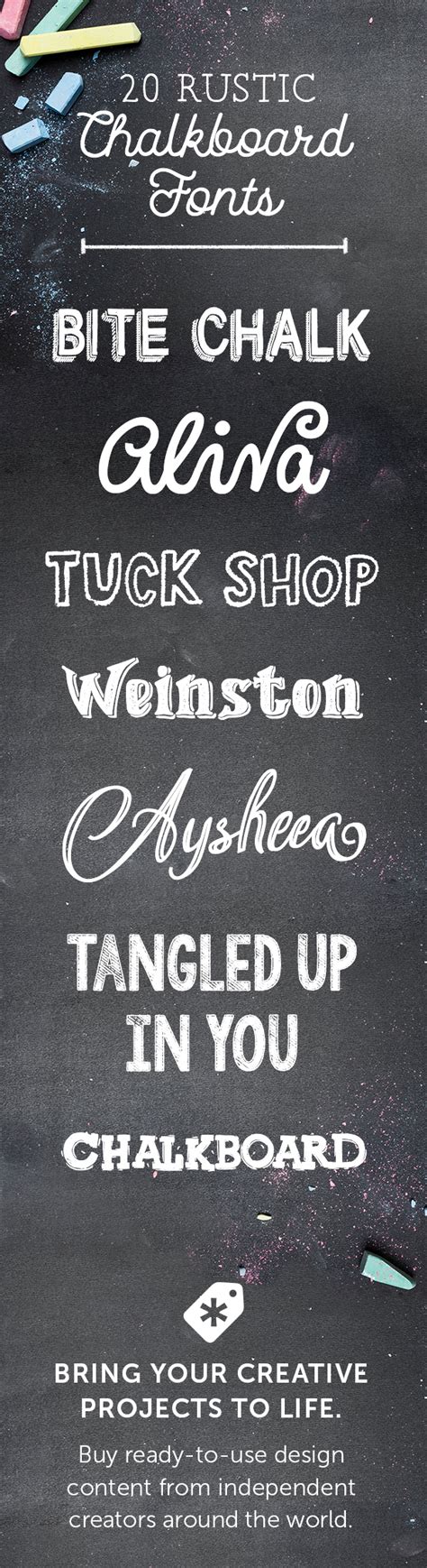 20 Rustic Chalkboard Fonts to Add to Your Collection - Creative Market Blog