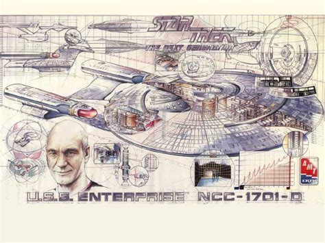 Enterprise Schematic - Star Trek-The Next Generation Wallpaper (3984123 ...