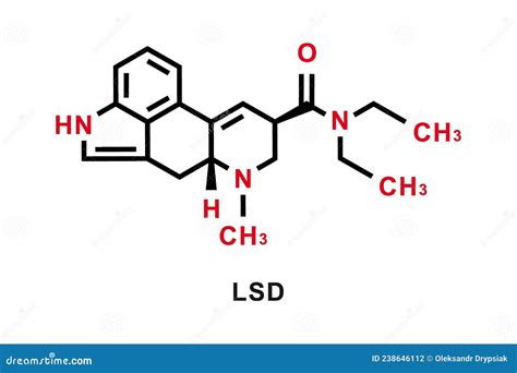 LSD Chemical Formula. LSD Chemical Molecular Structure. Vector ...