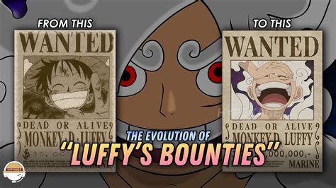 The Evolution of Luffy's Bounties [1997-2022] - YouTube