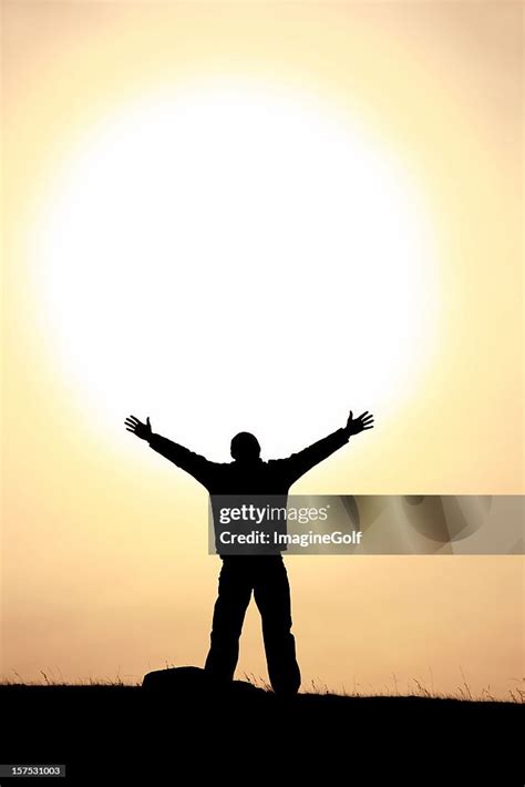 Worship Silhouette High-Res Stock Photo - Getty Images