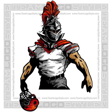 Knight Football Clipart - Vector Clipart Mascot | Trojans football ...