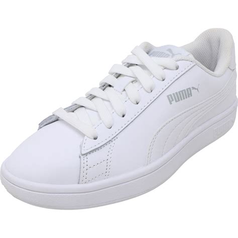 Puma Smash V2 L Fashion Sneaker - 4M - Puma White / Puma White ...