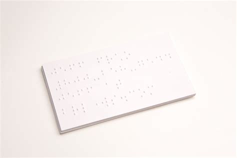 Professional Braille Business Cards - Braille Works